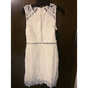 Lulu’s White Lace Dress w/ slip underneath